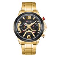 Men Wrist Watch, Glass, with 316 Stainless Steel, Life water resistant & fashion jewelry & multifunctional & japanese movement & for man, more colors for choice, 48x14mm, Length:Approx 260 mm, Sold By PC