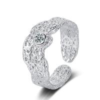 Cubique anneau en laiton Circonia Micro Pave, bijoux de mode & pavé de micro zircon & pour femme, protéger l'environnement, sans nickel, plomb et cadmium, 8mm, Vendu par PC