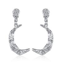 Brass Drop Earring plated fashion jewelry & for woman nickel lead & cadmium free 33mm Sold By Pair