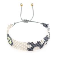 Seedbead Bracelet, with Knot Cord, Bohemian style & adjustable & for woman, 130x15mm, Length:Approx 28 , Sold By PC
