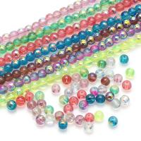 Fashion Glass Beads, Round, DIY, more colors for choice, nickel, lead & cadmium free, 8x8mm, Hole:Approx 1.2mm, Approx 100PCs/Strand, Sold By Strand