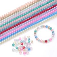 Fashion Glass Beads, Round, DIY, more colors for choice, nickel, lead & cadmium free, 8x8mm, Hole:Approx 1.5mm, Approx 100PCs/Bag, Sold By Bag
