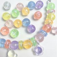 Akryl smycken pärlor, Rund, DIY, fler färger för val, 16mm, Hål:Ca 2.5mm, Ca 200PC/Bag, Säljs av Bag