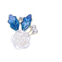 Jewelry Accessories Zinc Alloy with Resin Flower KC gold color plated DIY & enamel & with rhinestone Sold By PC