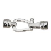 Stainless Steel Jewelry Clasp, 304 Stainless Steel, polished, fashion jewelry & DIY & different size for choice, original color, 38x12x8mm, Sold By PC