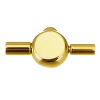 Nerezové šperky sponu, 304 Stainless Steel, módní šperky & DIY, zlatý, 19x8x4.9mm,3mm, Otvor:Cca 2.7mm, Prodáno By PC