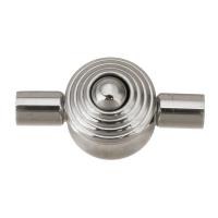 Stainless Steel Jewelry Clasp, 304 Stainless Steel, polished, fashion jewelry & DIY, original color, 19x10x7mm, Hole:Approx 3mm, Sold By PC