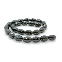 Non Magnetic Hematite Beads, barrel, polished, DIY & different size for choice & faceted, black, Sold Per Approx 40 cm Strand
