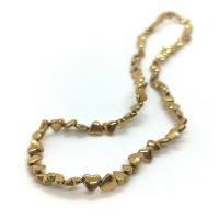 Non Magnetic Hematite Beads, Heart, real gold plated, DIY & different size for choice, golden, Sold Per Approx 40 cm Strand