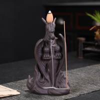 Backflow Incense Burner, Porcelain, handmade, for home and office & durable & multifunctional, 105x80x170mm, Sold By PC