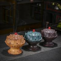 Porcelain Incense Burner, handmade, for home and office & durable, more colors for choice, 130x130x130mm, Sold By PC