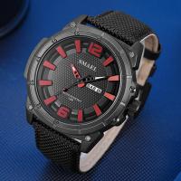 Men Wrist Watch Organic Glass with Nylon Life water resistant & fashion jewelry & multifunctional & japanese movement & for man 52mm 24mm Length Approx 175-225 mm Sold By PC
