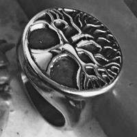 Ring Finger Titantium stali, obyty, biżuteria moda & różnej wielkości do wyboru & dla człowieka, bez zawartości niklu, ołowiu i kadmu, sprzedane przez PC