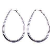 Brass Hoop Earring, plated, fashion jewelry & for woman, nickel, lead & cadmium free, 35x45mm, Sold By Pair
