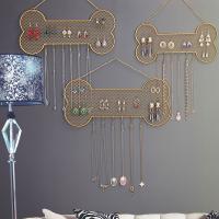 Multi Purpose Display, Iron, Dog Bone, durable & hanging & multifunctional & different size for choice, golden, Sold By PC