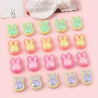 Acrylic Jewelry Beads, Rabbit, DIY, more colors for choice, 24x17mm, Hole:Approx 3.5mm, 4PCs/Bag, Sold By Bag