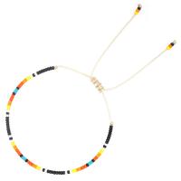 Seedbead bracelet, avec Cordon de noeud, fait à la main, style folk & réglable & pour femme, plus de couleurs à choisir, Longueur:Environ 28 cm, Vendu par PC