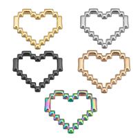 Stainless Steel Heart Pendants, 304 Stainless Steel, Vacuum Ion Plating, fashion jewelry & for woman, more colors for choice, 19x20mm, Sold By PC
