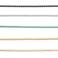 Acier inoxydable chaîne de bijoux, Acier inoxydable 304, DIY, plus de couleurs à choisir, 395x7mm, 10m/bobine, Vendu par bobine