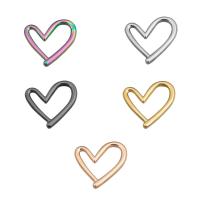 Stainless Steel Heart Pendants, 304 Stainless Steel, Vacuum Ion Plating, DIY, more colors for choice, 21x20mm, Sold By PC