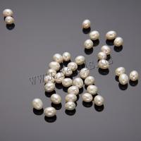 Rice ferskvandskulturperle Beads, Ferskvandsperle, Ris, du kan DIY, hvid, 6.3-7.3mm, Solgt af PC