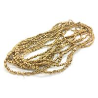 Nicht-magnetische Hämatit Perlen, vergoldet, DIY & facettierte, goldfarben, 3x5mm, verkauft per ca. 40 cm Strang