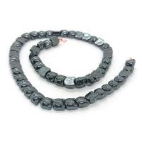 Niet-magnetische Hematiet kralen, Kat, gepolijst, DIY, zwart, 8mm, Per verkocht Ca 40 cm Strand