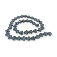 Nicht-magnetische Hämatit Perlen, poliert, DIY, schwarz, 9mm, verkauft per ca. 40 cm Strang