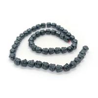 Nicht-magnetische Hämatit Perlen, poliert, DIY, schwarz, 8mm, verkauft per ca. 40 cm Strang