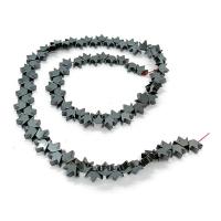 Nicht-magnetische Hämatit Perlen, Krone, poliert, DIY, schwarz, 6x8mm, verkauft per ca. 40 cm Strang
