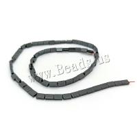 Non Magnetic Hematite Beads Square polished DIY black Sold Per Approx 40 cm Strand