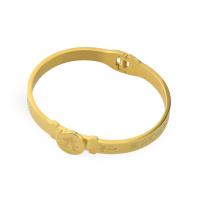 Titanium Steel Bracelet & Bangle polished fashion jewelry golden nickel lead & cadmium free   Sold By PC