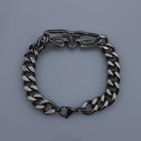 Titanium stål armbånd, mode smykker & Unisex, nikkel, bly & cadmium fri, Længde Ca. 8.3 inch, Solgt af PC