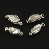 925 Sterling Silver Box Clasp plated DIY nickel lead & cadmium free Sold By PC