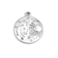 Stainless Steel Pendants, 304 Stainless Steel, polished, fashion jewelry, original color, 21x24mm, 10PCs/Bag, Sold By Bag