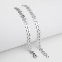 Stainless Steel Jewelry Necklace 304 Stainless Steel polished DIY & Unisex original color Length Approx 19.69 Inch Sold By PC