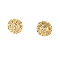 Zinc Alloy Stud Earring Lion gold color plated fashion jewelry & for woman nickel lead & cadmium free Sold By Pair