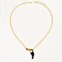 Tibetan Style Sweater Chain Necklace, with Acrylic, with 8CM extender chain, Bird, gold color plated, fashion jewelry & for woman, mixed colors, nickel, lead & cadmium free, Length:Approx 80 cm, Sold By PC
