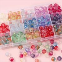 Fashion Glass Beads, Round, DIY, more colors for choice, 10mm, Hole:Approx 1mm, 30PCs/Bag, Sold By Bag
