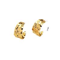 Iron Earring, gold color plated, different styles for choice & for woman, 14-39mm, Sold By Pair