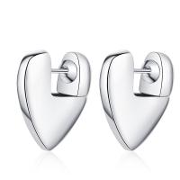 Brass Leverback Earring Heart plated fashion jewelry & for woman nickel lead & cadmium free Sold By Pair