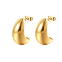 Edelstahl Ohrringe, 304 Edelstahl, Modeschmuck & für Frau, keine, frei von Nickel, Blei & Kadmium, 14x20x10mm, verkauft von Paar