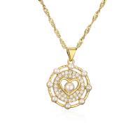 Cubic Zircon Micro Pave Brass Necklace, with Plastic Pearl, with 5cm extender chain, Dragonfly, plated, fashion jewelry & different designs for choice & micro pave cubic zirconia, golden, nickel, lead & cadmium free, Length:45 cm, Sold By PC
