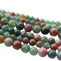 Achat Perlen, Mehrfarbenachat, rund, poliert, DIY & verschiedene Größen vorhanden, farbenfroh, verkauft per ca. 39 cm Strang