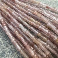 Perline di quarzo naturale, Strawberry Quartz, lucido, DIY, rosa, 5x12mm, Appross. 31PC/filo, Venduto da filo