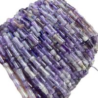 Natural Amethyst Beads, polished, DIY, purple, 5x12mm, Approx 31PCs/Strand, Sold By Strand