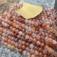 Naturliga Quartz smycken pärlor, Rund, polerad, DIY & olika storlek för val, blandade färger, Såld Per Ca 39 cm Strand