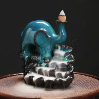 Backflow Incense Burner, Porcelain, handmade, for home and office & durable, 145x82x123mm, Sold By PC