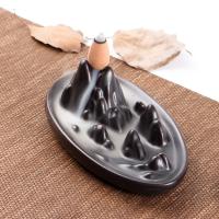 Backflow Incense Burner, Porcelain, half handmade, for home and office & durable, 140x80x45mm, Sold By PC