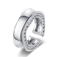 Cubi Circonia Micro Pave anello in ottone, gioielli di moda & Micro spianare cubic zirconia & per la donna, assenza di nichel,piombo&cadmio, 7mm, Venduto da PC